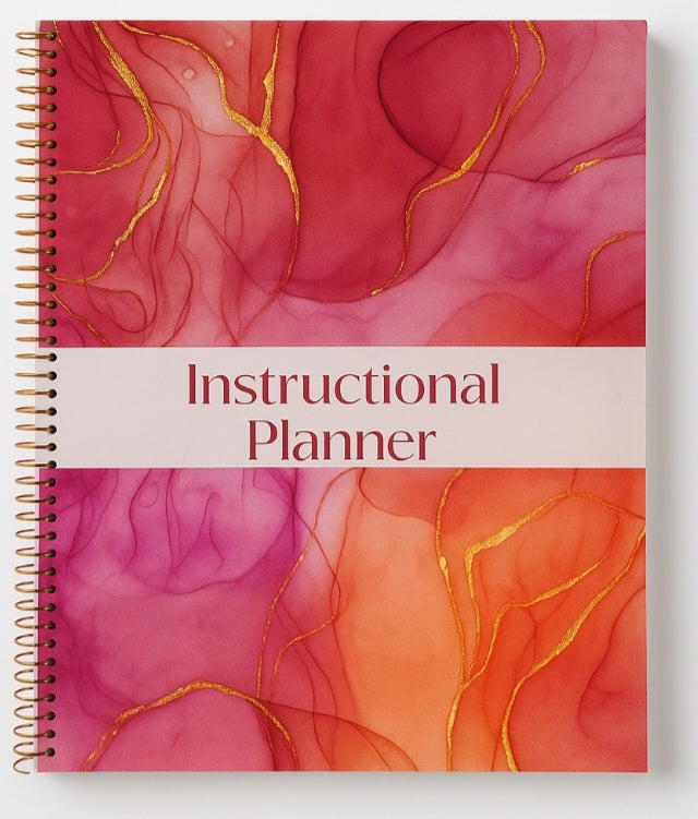 Floral Rose Gold Instructional Planner