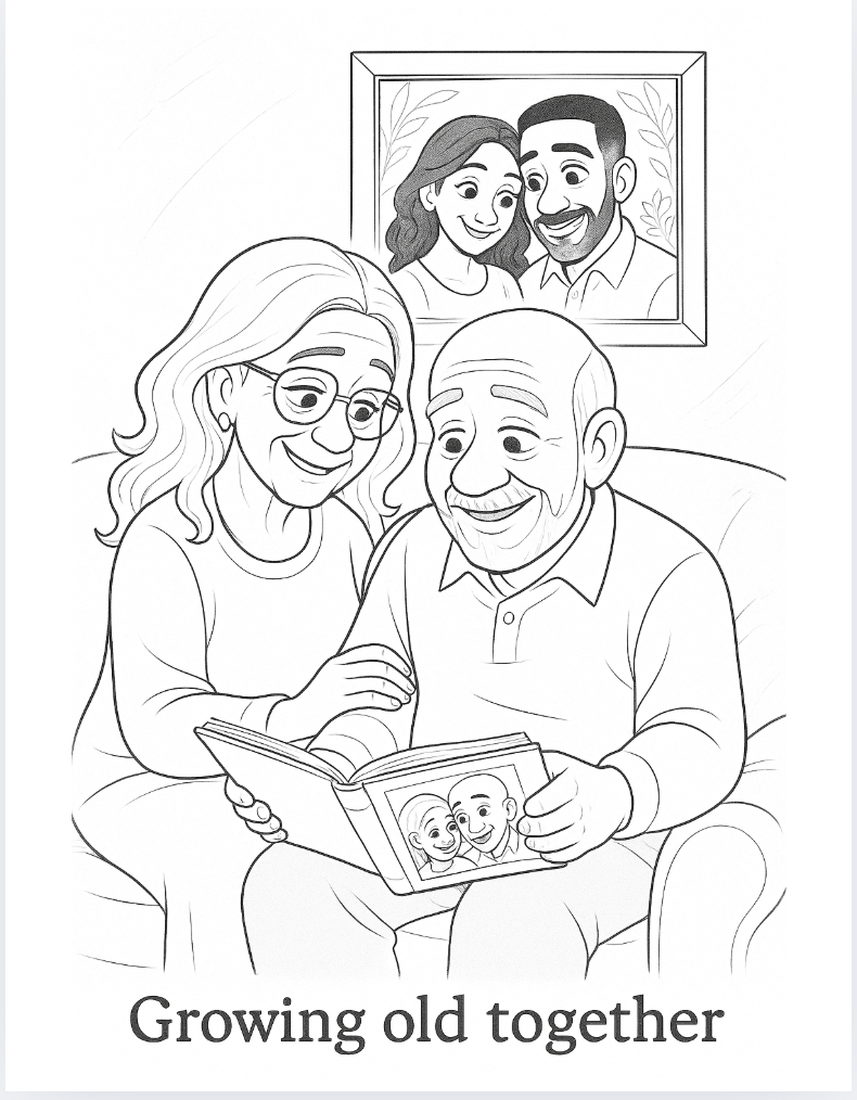 Black Love: A Wedding & Family Coloring Book