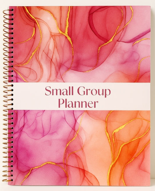 Floral Rose Gold Small Group Planner