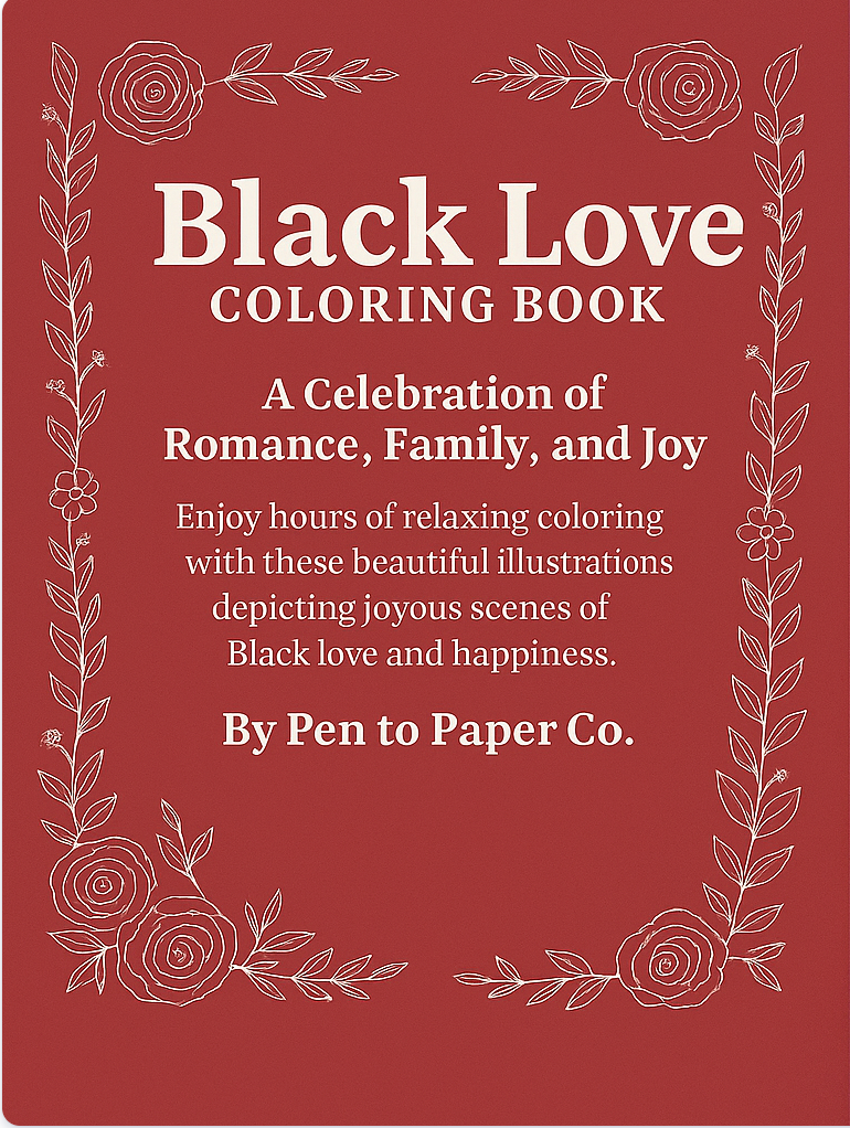 Black Love: A Wedding & Family Coloring Book