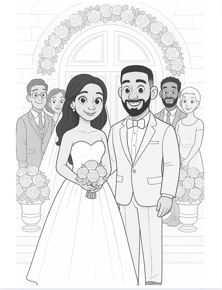 Black Love: A Wedding & Family Coloring Book