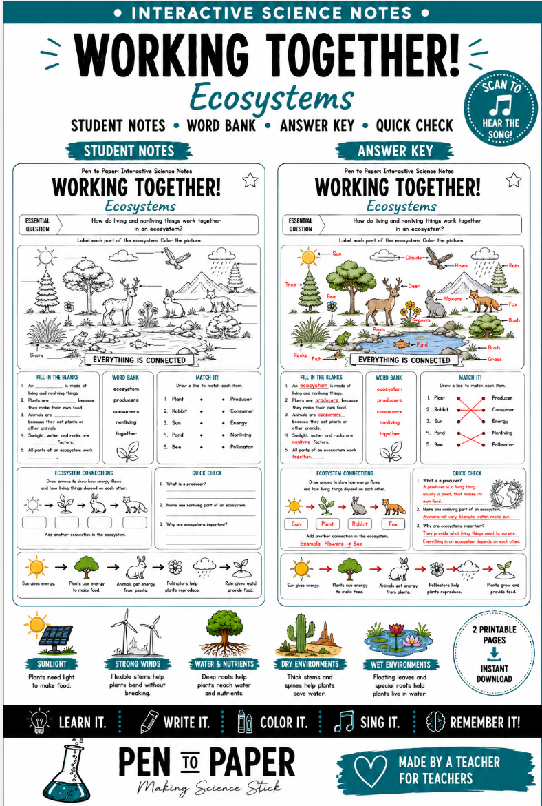 Interactive Science Notes Ecosystems