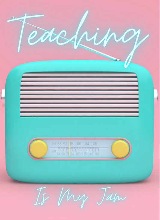 Pink Retro Teaching Jam Instructional Planner