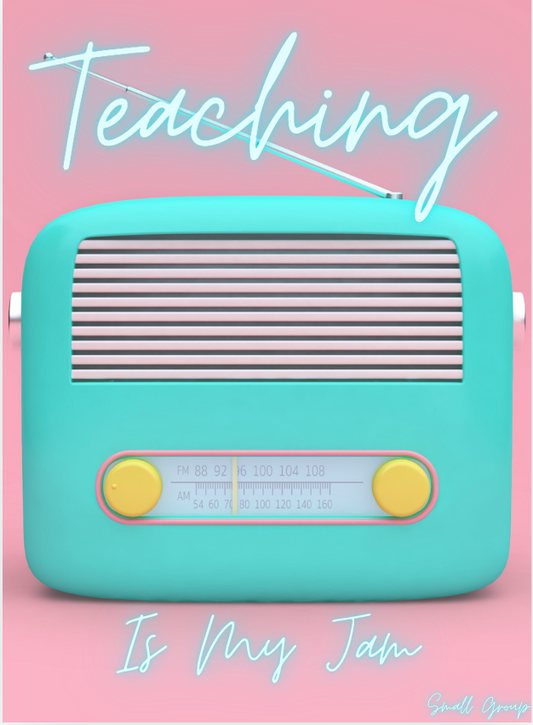 Pink Retro Teaching Jam Small Group Planner